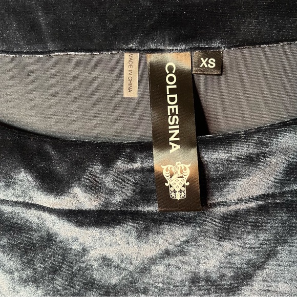 Coldesina 5 Way Versatile Asymmetrical Velvet Charcoal Party Holiday Dress New! - Picture 2 of 14